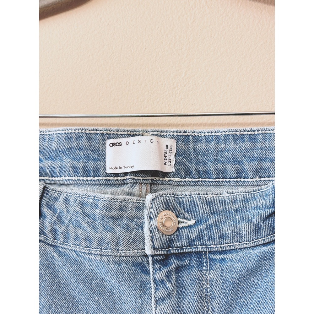 ASOS Design Distressed Patchwork Jeans - Picture 3 of 5